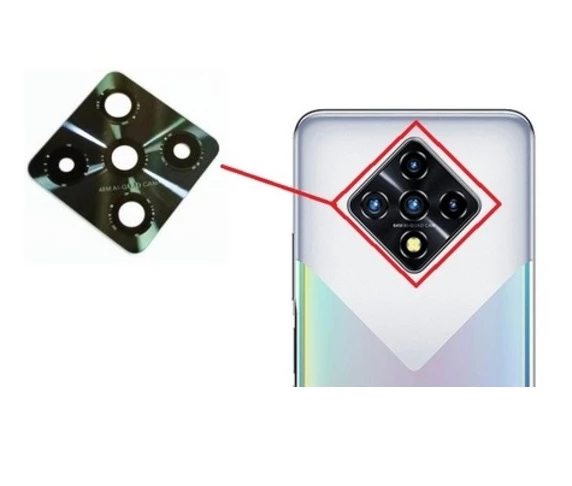 Tkgz Infinix ZORE 8 Arka Kamera Camı Lens Yapışkanlı
