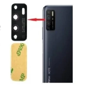 Tkgz Infinix NOTE 7 LİTE Arka Kamera Camı Lens Yapışkanlı ürün görseli 1