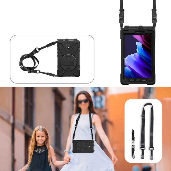 Galaxy Tab Active 3 T577 Zore Defender Tablet Silikon - 5