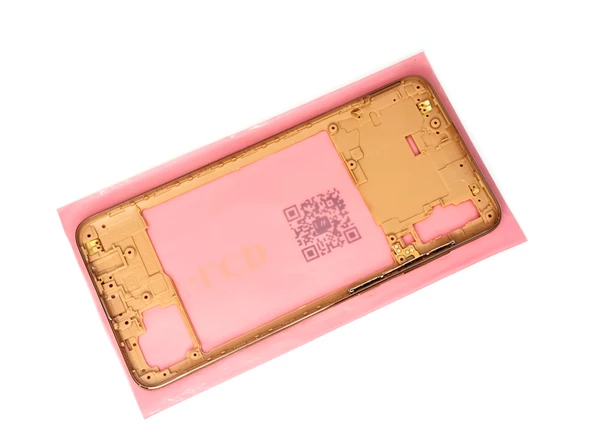 Tkgz Samsung Galaxy A70 A 705 ORJ kasa Arka Pil Kapağı GOLD - Resim 4