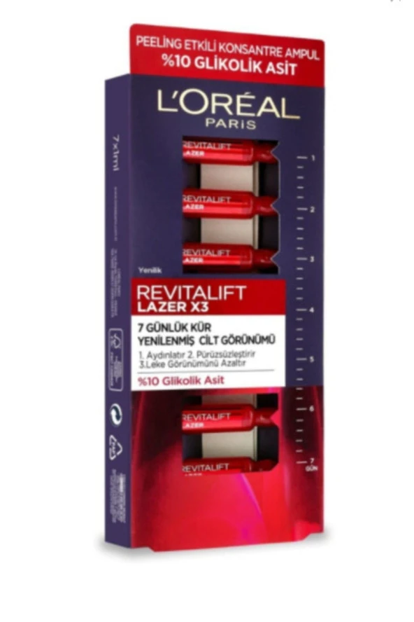 L'Oreal Paris Revitalift Laser X3 Yedi Günlük Konsantre Ampul