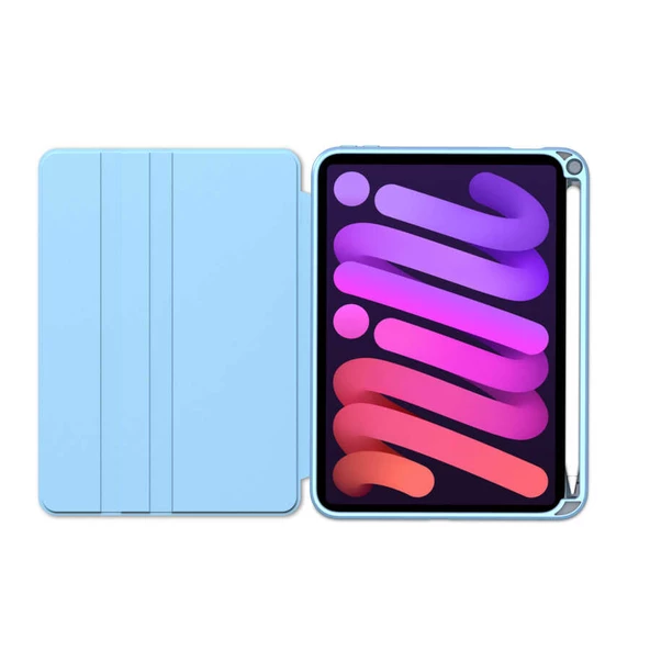 Apple iPad Mini 2021 (6.Nesil) Kılıf Zore Nayn Dönebilen Standlı Kılıf - 3