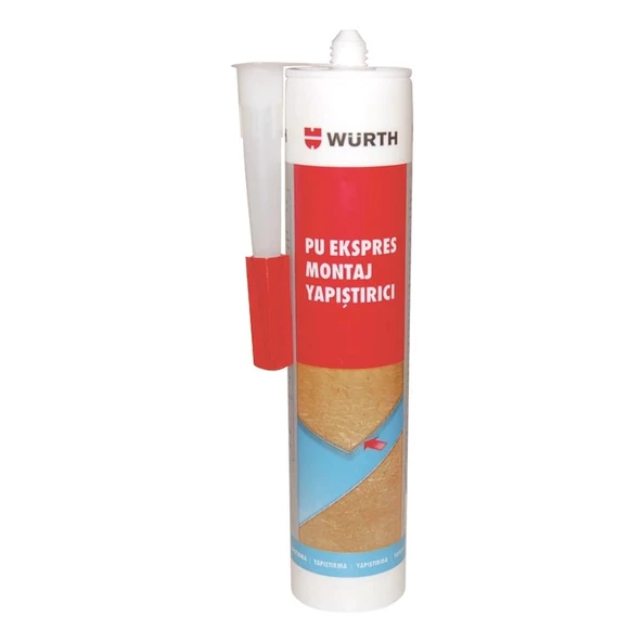 WÜRTH PU EKSPRES MONTAJ YAPIŞTIRICI AÇIK SARI 310 ML