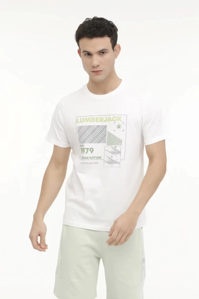 ML JERRY 11URB1015 4FX KIRIK BEYAZ Erkek Kısa Kol T-Shirt 101571166 - 3