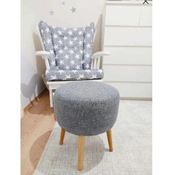 Çay Seti Tekli Koltuk Berjer Ve Puf Takımı (salon, Balkon, Ofis) 2 Li Takım - 2