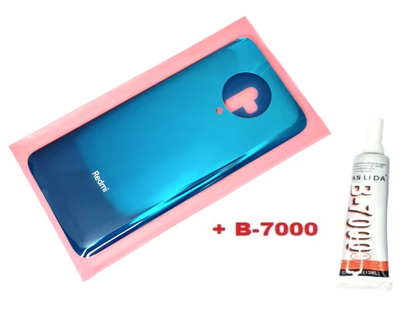 Tkgz Xiaomi POCO F2 PRO Arka Kapak Batarya Pil Kapağı (CAM+B-7000) MAVİ
