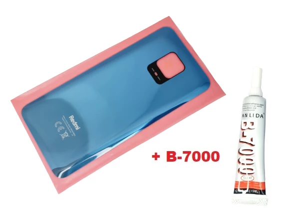 Tkgz Xiaomi Redmi NOTE 9S NOTE 9 PRO Arka Kapak Batarya Kapağı (CAM+B-7000) GRİ