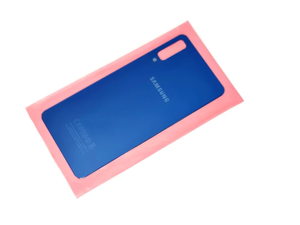 Tkgz Samsung Galaxy A7 A750 Arka Pil Batarya Kapağı (CAM+B-7000) MAVİ - Resim 2