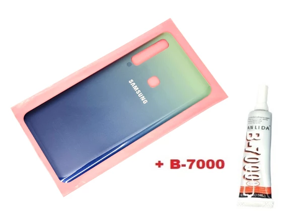 Tkgz Samsung Galaxy A9 A920 2018 Arka Pil Batarya Kapağı (CAM+B-7000) MAVİ ürün görseli 1