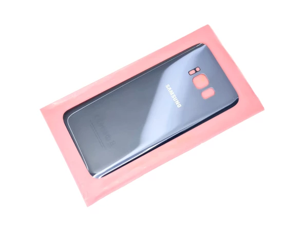 Tkgz Samsung Galaxy S8 Arka Pil Batarya Kapağı (CAM+B-7000) MAVİ - Resim 2
