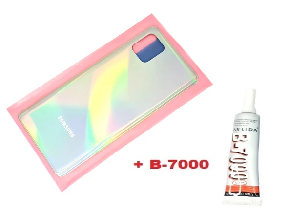 Tkgz Samsung Galaxy NOTE 10 LİTE Arka Pil Batarya Kapağı (CAM+B-7000) GRİ ürün görseli 1