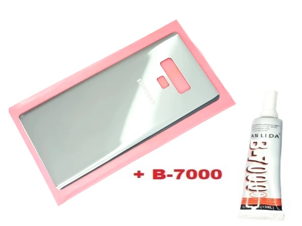 Tkgz Samsung Galaxy NOTE 9 Arka Pil Batarya Kapağı (CAM+B-7000) GRİ ürün görseli 1