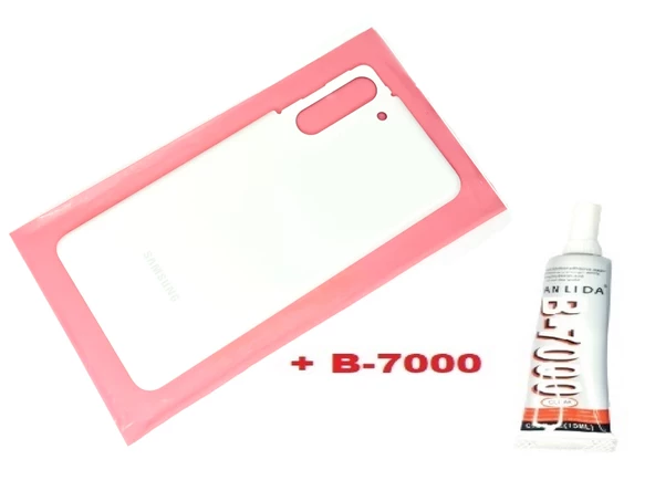 Tkgz Samsung Galaxy S21 Arka Pil Batarya Kapağı (CAM+B-7000) BEYAZ ürün görseli 1