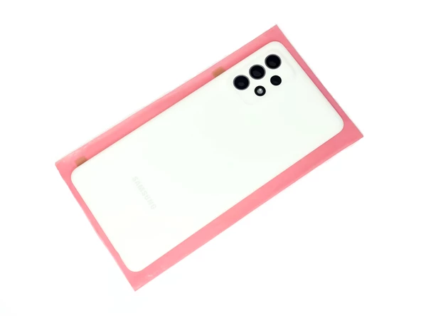 Tkgz Samsung Galaxy A72 A725 Arka Pil Batarya Kapağı (FULL Kamera Lensli+B-7000) BEYAZ - Resim 2