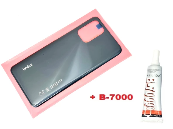 Tkgz Xiaomi Redmi NOTE 10S (4G) Arka Pil Batarya Kapağı (B-7000) SİYAH ürün görseli 1