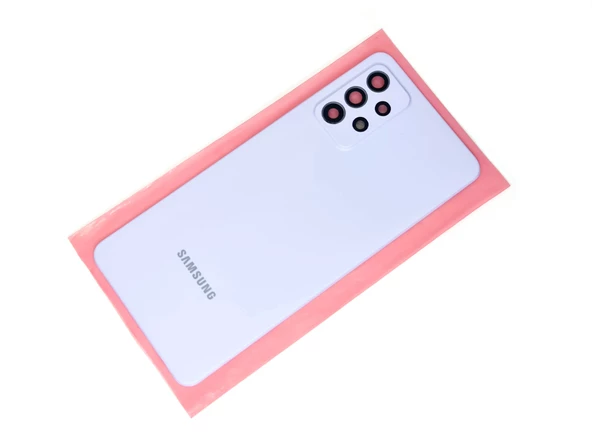 Tkgz Samsung Galaxy A72 A725 Arka Pil Batarya Kapağı (FULL Kamera Lensli+B-7000) MAVİ - 2