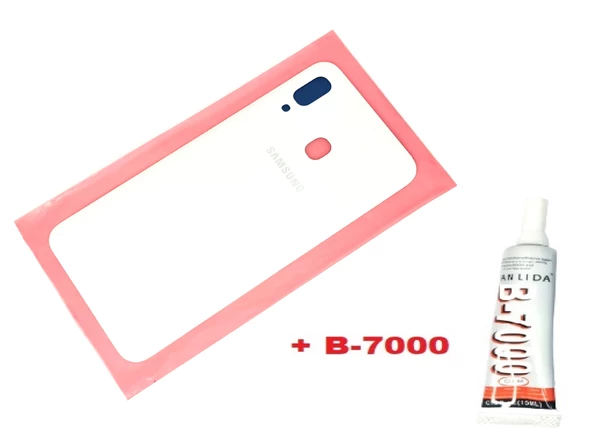 Tkgz Samsung Galaxy A30 A 305 Arka Pil Batarya Kapağı (B-7000) BEYAZ