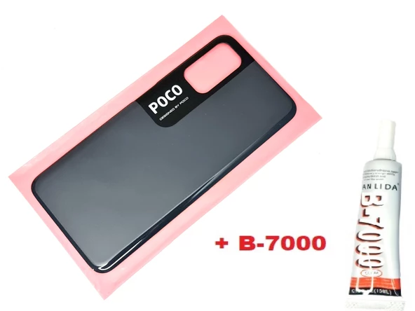 Tkgz Xiaomi POCO M3 PRO Arka Pil Batarya Kapağı (B-7000) SİYAH