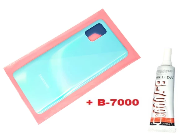 Tkgz Samsung Galaxy A51 A515 Arka Pil Batarya Kapağı (B-7000) MAVİ ürün görseli 1