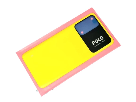 Tkgz Xiaomi POCO M4 PRO (5G) Arka Pil Batarya Kapağı (B-7000) SARI - Resim 2