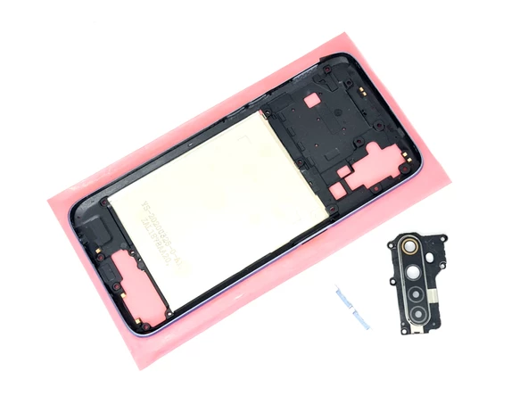 Tkgz Oppo Reno 6 FULL ORJ KASA Arka Pil Batarya Kapağı (TAMİR SETİ) MAVİ - Resim 4