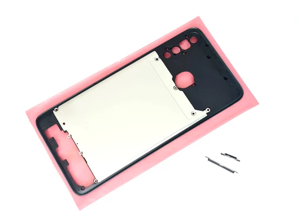 Tkgz Samsung Galaxy A20S FULL ORJ KASA Arka Pil Batarya Kapağı (TAMİR SETİ) YEŞİL - Resim 3