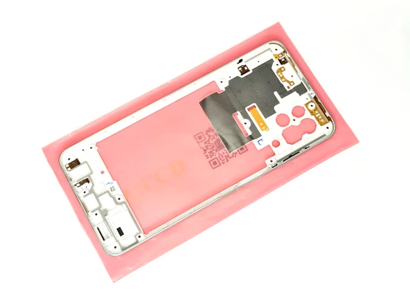 Tkgz Samsung Galaxy M32 FULL ORJ KASA Arka Pil Batarya Kapağı (TAMİR SETİ) BEYAZ - Resim 3