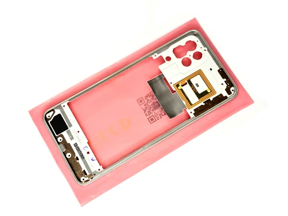 Tkgz Samsung Galaxy M32 FULL ORJ KASA Arka Pil Batarya Kapağı (TAMİR SETİ) BEYAZ - Resim 4