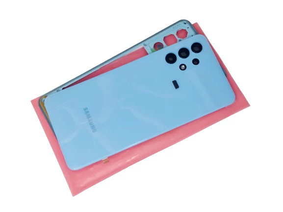 Tkgz Samsung Galaxy A32 FULL ORJ KASA Arka Pil Kapağı (TAMİR SETİ) MAVİ - Resim 2