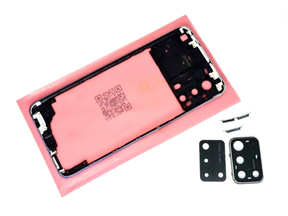 Tkgz Oppo A74 KASA Arka Pil Batarya Kapağı (TAMİR SETİ) MAVİ - Resim 4