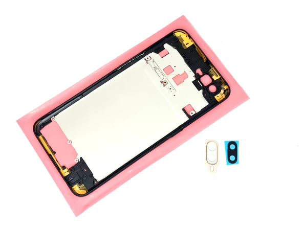 Tkgz Oppo A5S KASA Arka Pil Batarya Kapağı (TAMİR SETİ) SİYAH - Resim 3