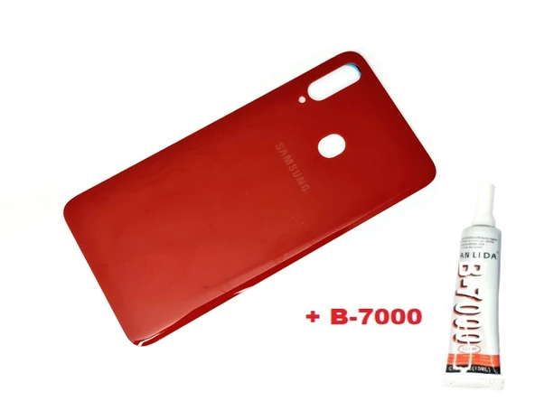 Tkgz Samsung Galaxy A20S A207 Arka Pil Batarya Kapağı (B-7000) KIRMIZI ürün görseli 1