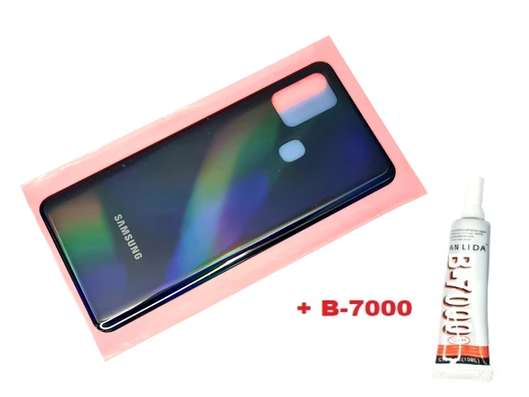 Tkgz Samsung Galaxy A31 A315 Arka Pil kapağı (B-7000) SİYAH ürün görseli 1