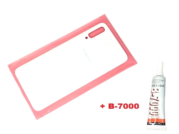Tkgz Samsung Galaxy A70 A705 Arka Pil kapağı (B-7000) BEYAZ