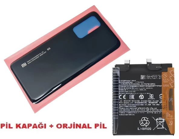 Tkgz Xiaomi Mi 10T Mİ 10T Pro Arka Pil Batarya Kapağı + PİL (CAM) SİYAH