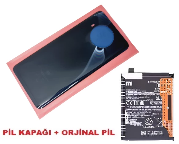 Tkgz Xiaomi Mi 10T LİTE Arka Pil Batarya Kapağı + PİL (CAM) MAVİ