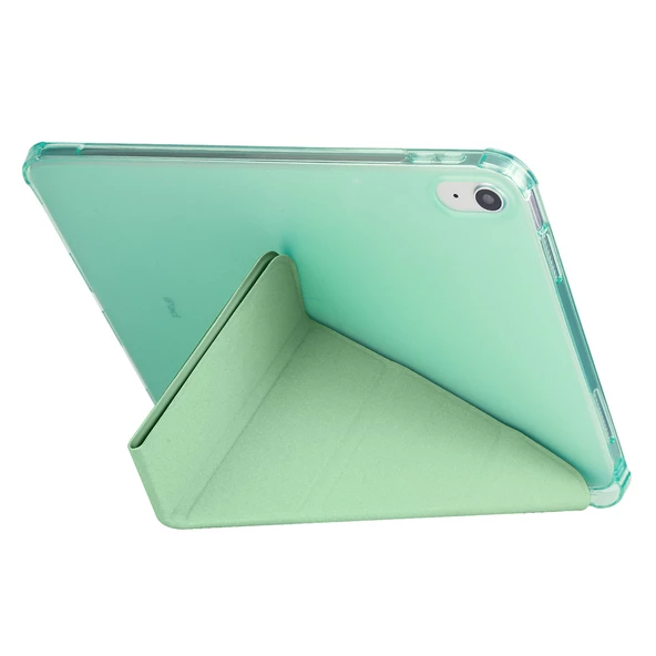 Apple iPad 10.9 2022 (10.Nesil) Kılıf Zore Tri Folding Kalem Bölmeli Standlı Kılıf - 5