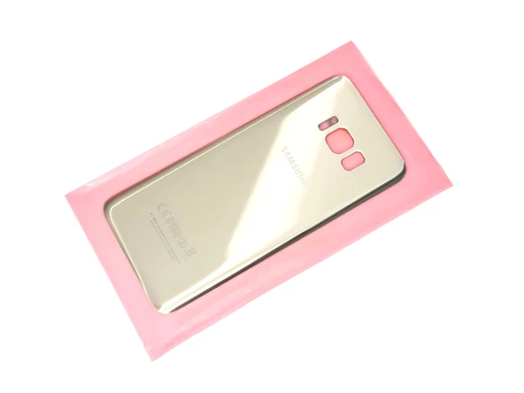 Tkgz Samsung Galaxy S8 Arka Pil Batarya Kapağı + PİL (CAM) GRİ - 2