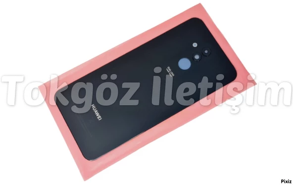 Huawei Uyumlu MATE 20 Lite Arka Kapak (Kamera Lensli CAM) SİYAH - Resim 2
