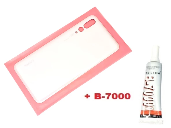 Tkgz Huawei Uyumlu P20 PRO Arka Kapak (CAM+B-7000) PEMBE ürün görseli 1