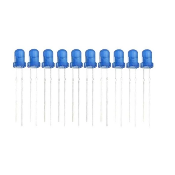 5mm Mavi Led Paketi - 10 Adet