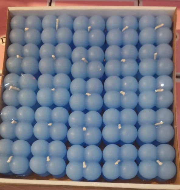 Mavi Mini Bubble Mum 25 Adet
