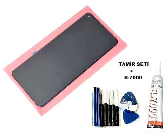 Tkgz Xiaomi Mi 10T Lcd Ekran Dokunmatik (B-7000+Tamir Seti)