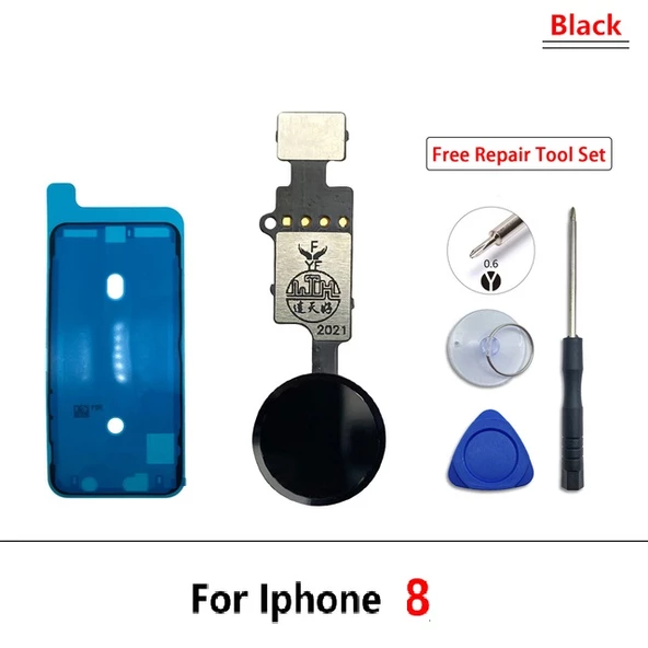 iPhone 8 home tuşu Toz Batnı Tamir seti Tıkım SİYAH ürün görseli 1
