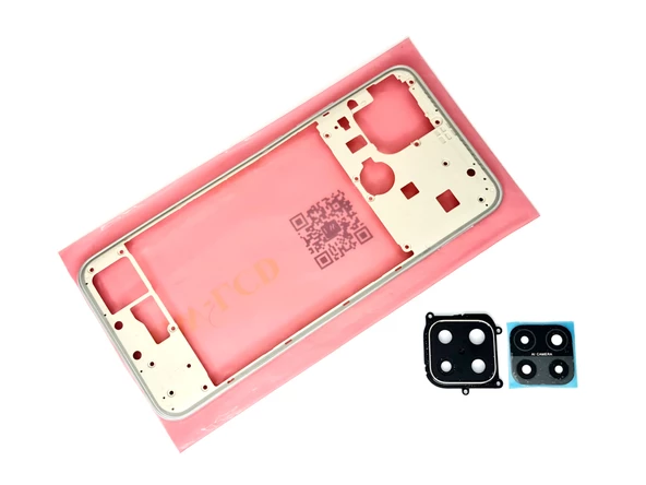 Oppo A15 A15S Full kasa Arka Pil Kapağı BEYAZ - Resim 3