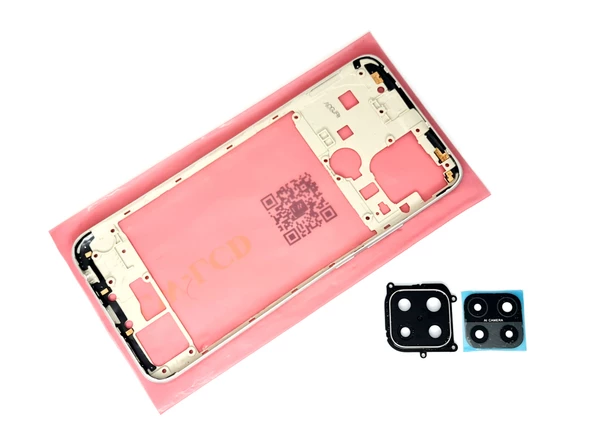 Oppo A15 A15S Full kasa Arka Pil Kapağı BEYAZ - Resim 2