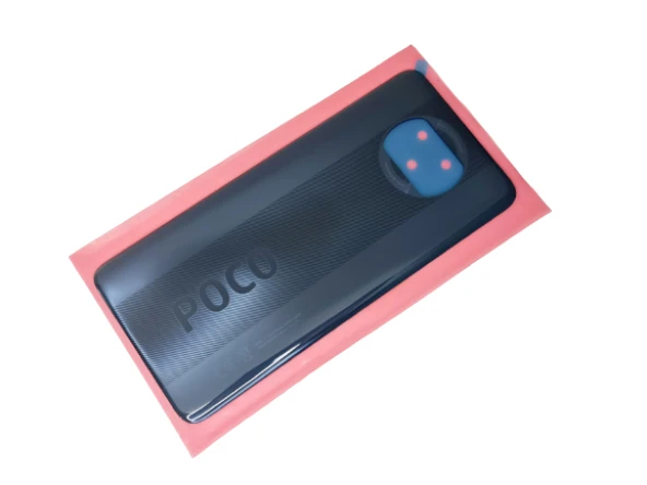 Xiaomi Poco X3 / Poco X3 NFC Arka Kapak Batarya Pil Kapağı (CAM) SİYAH