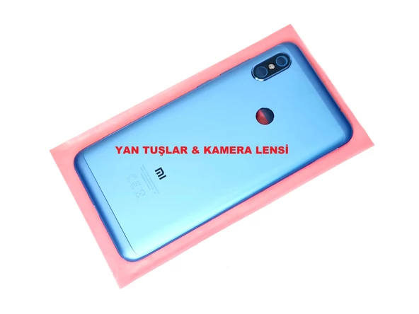 Xiaomi Redmi NOTE 6 Pro Kasa Arka Pil Batarya Kapağı MAVİ