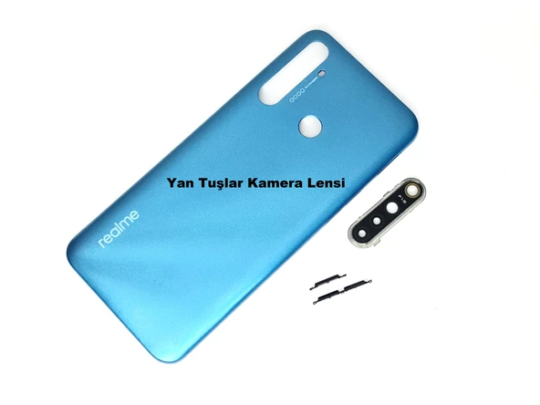 Oppo Realme 5İ Kasa Arka Pil Batarya Kapağı MAVİ ürün görseli 1