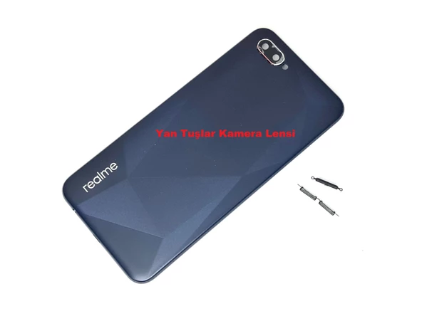 Oppo Realme C2 Kasa Arka Pil Batarya Pil Kapağı SİYAH ürün görseli 1